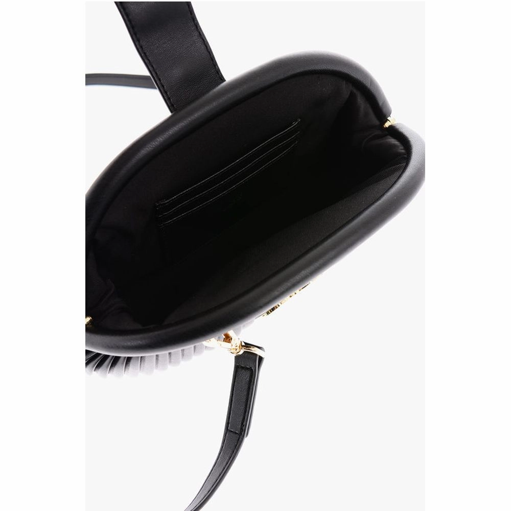 Moschino LOVE Pleated Faux Leather Mini Women's Bag