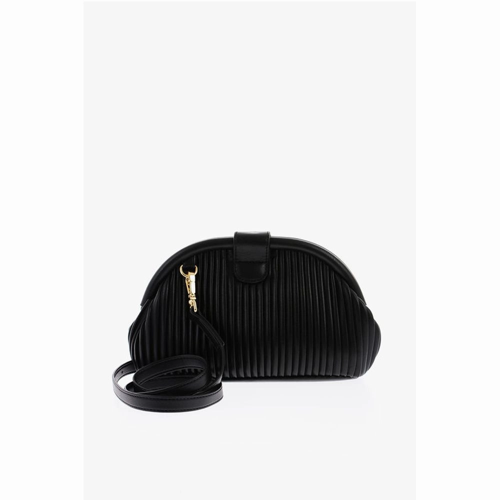 Moschino LOVE Pleated Faux Leather Mini Women's Bag
