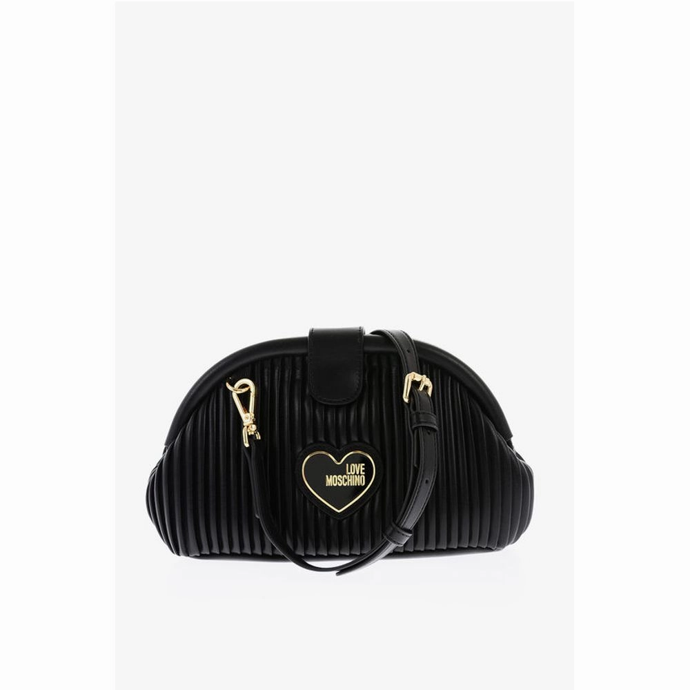 Moschino LOVE Pleated Faux Leather Mini Women's Bag
