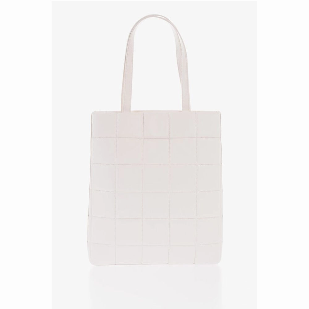Moschino LOVE Quilted Faux Leather Tote Bag with Turn Lock Women's Closure