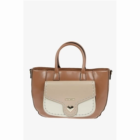 Moschino LOVE Removable Shoulder Strap Faux Leather Tote Women's Bag