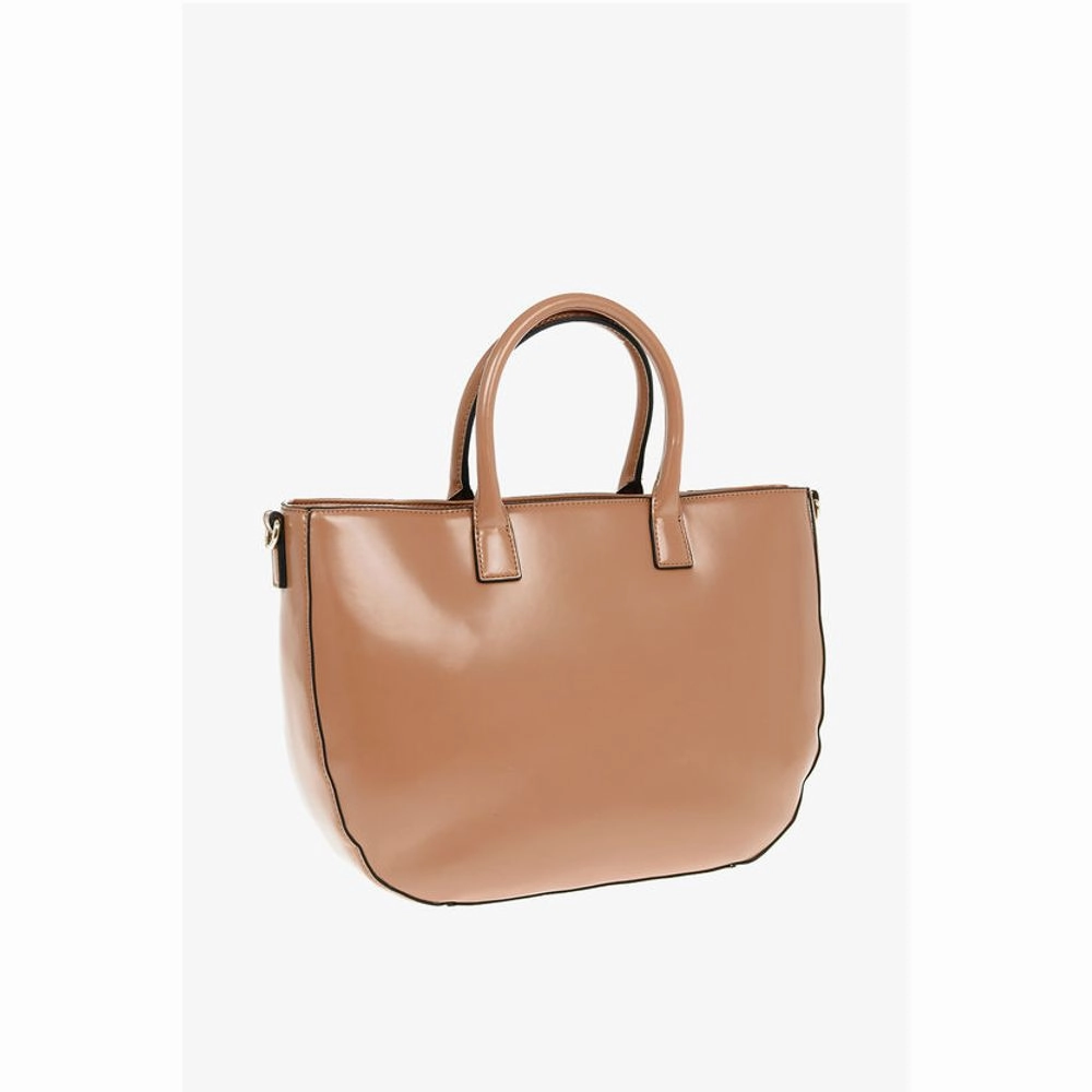 Moschino LOVE Removable Shoulder Strap Faux Leather Tote Women's Bag