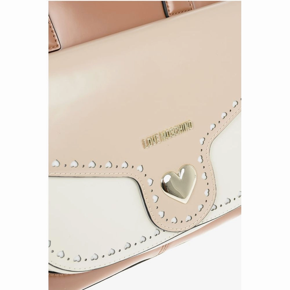 Moschino LOVE Removable Shoulder Strap Faux Leather Tote Women's Bag