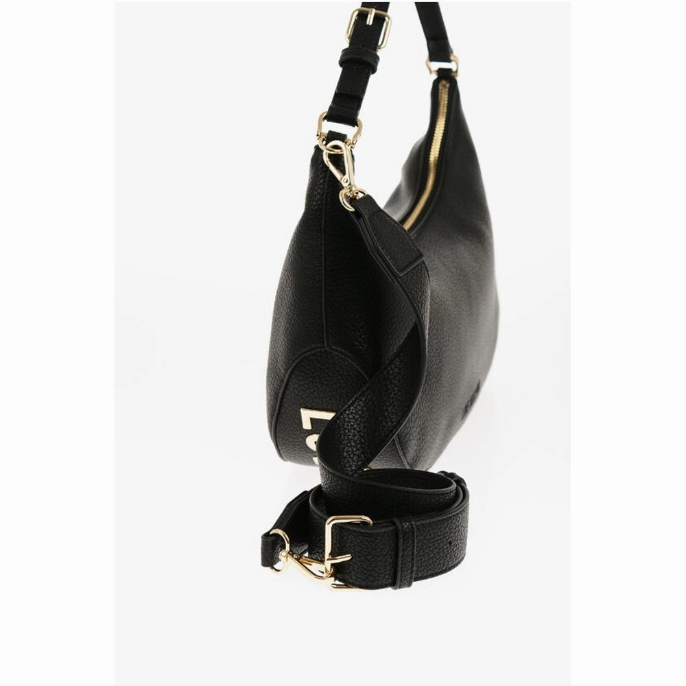 Moschino LOVE Textured Faux Leather ECO-FRIENDLY GIANT Hobo Bag with