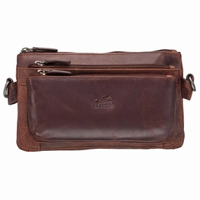 Multi Function Waist Bag, 9.5" x 2" x 5.5", Brown