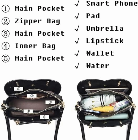 Multiple Pockets Handbag for Women 088