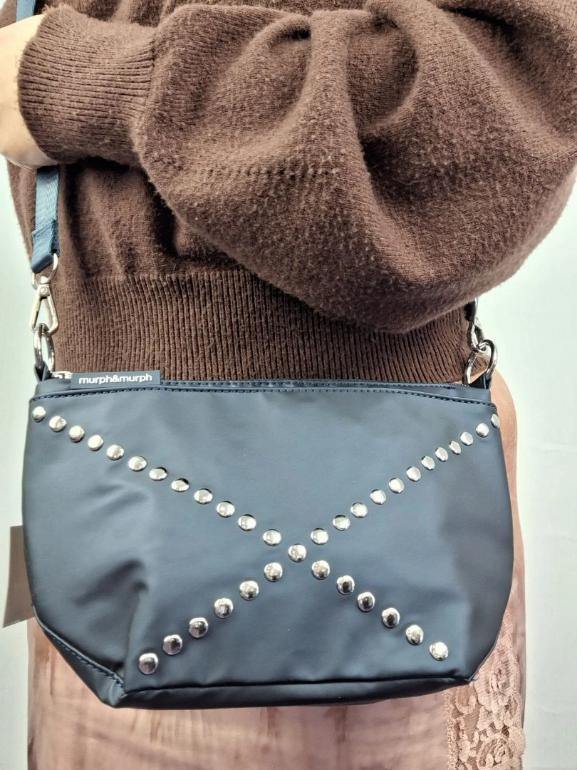 murph&murph Metallic Studded Crossbody Bag