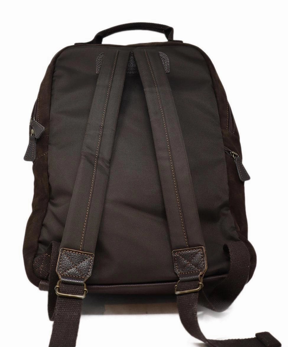 My Style Bags Milano Brown Suede Backpack