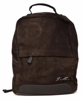 My Style Bags Milano Brown Suede Backpack