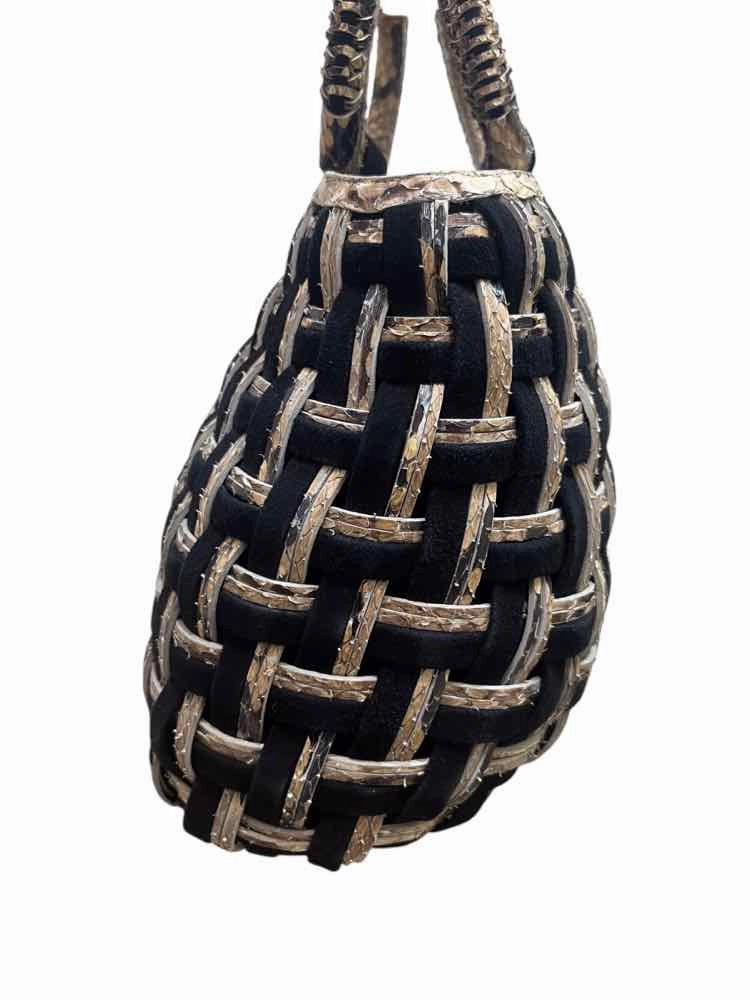 Nancy Gonzalez Handle Bag Snakeskin Handbag