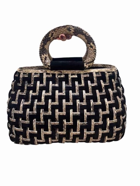 Nancy Gonzalez Handle Bag Snakeskin Handbag