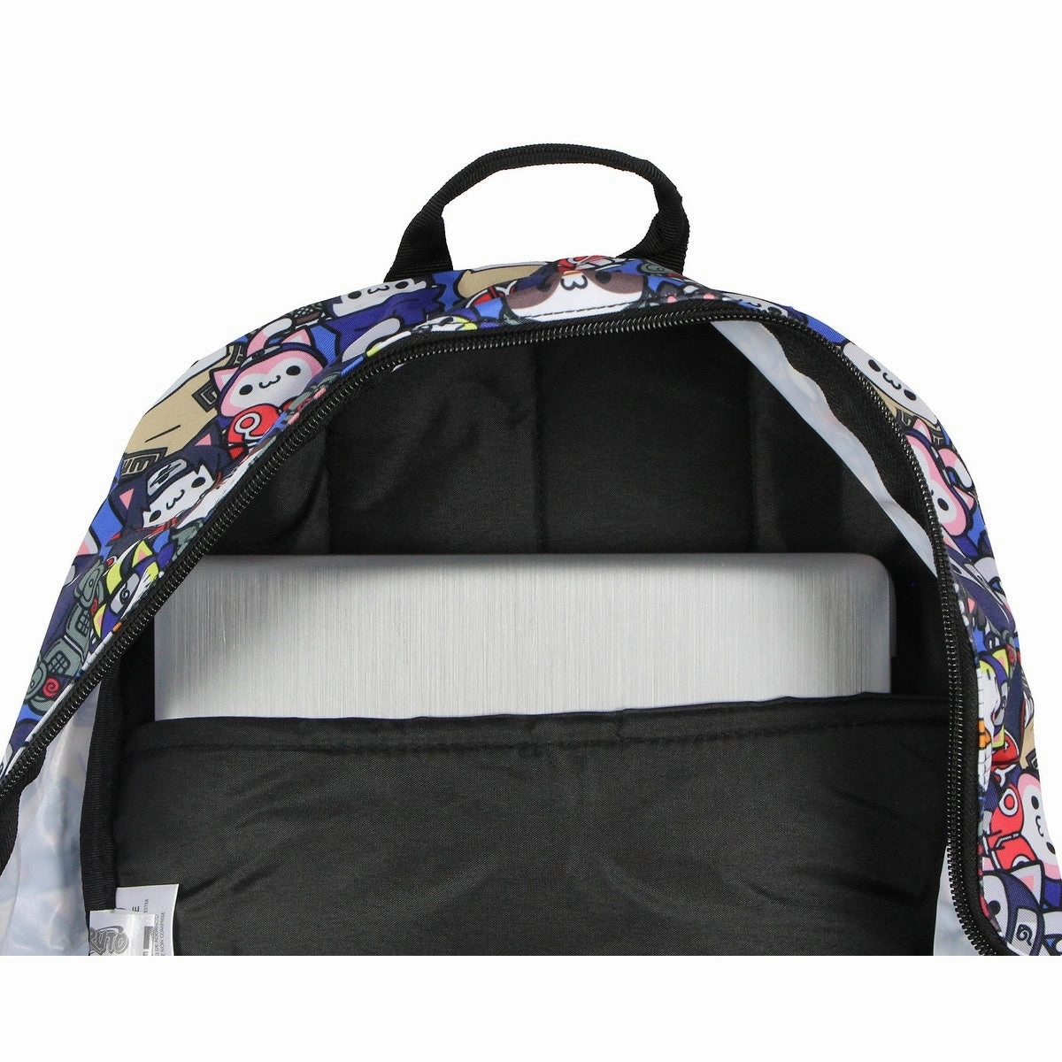 Naruto Cat Nyaruto Mega Cat Allover Print Design Laptop Travel Backpack Book Bag with Adjustable Straps - One Size