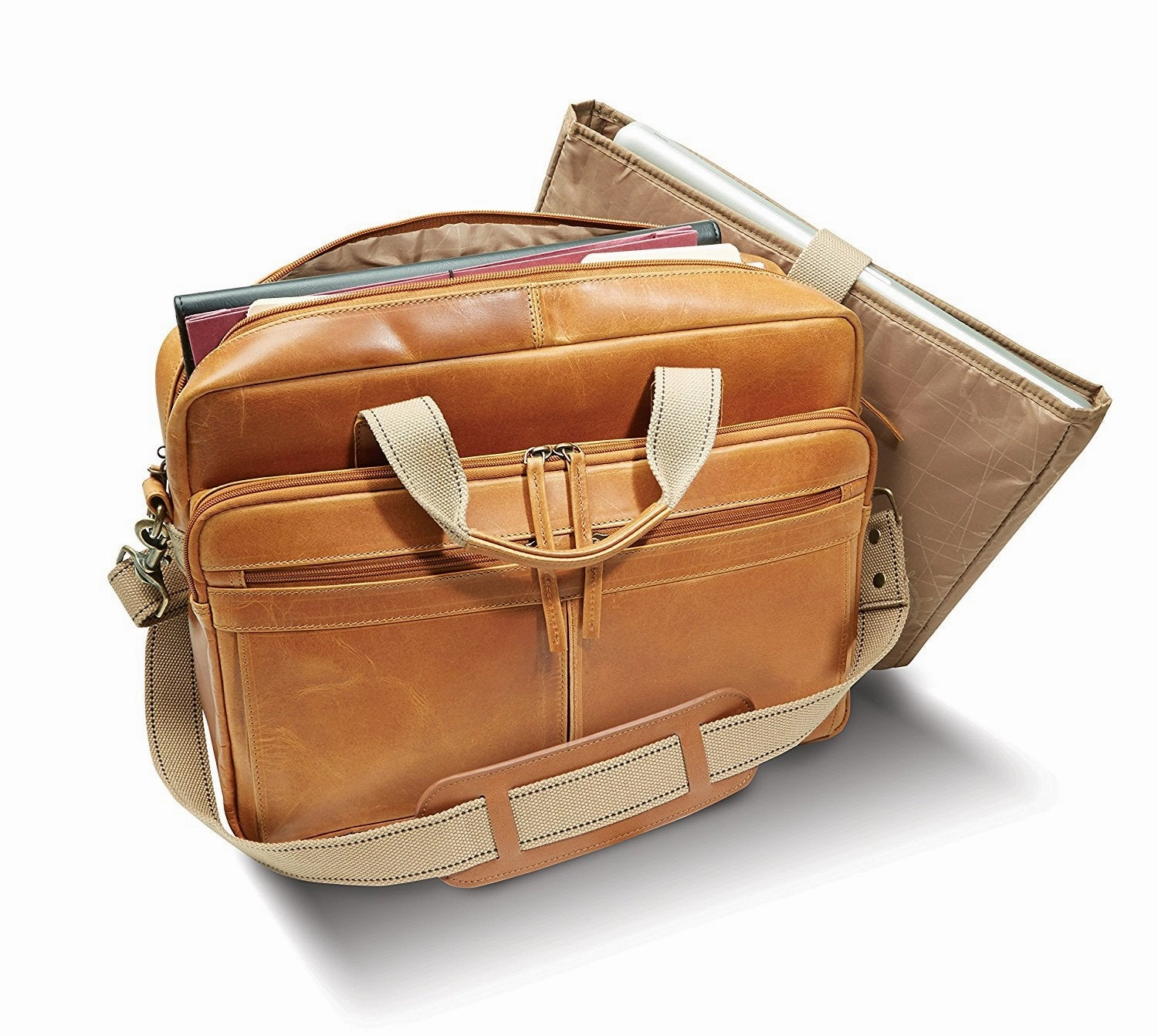 National Geographic Classic Leather Brief