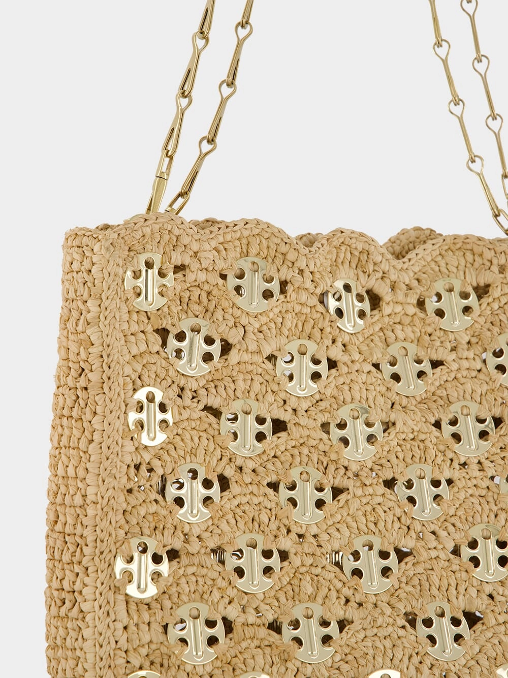 Natural Raffia 1969 Wave Bag