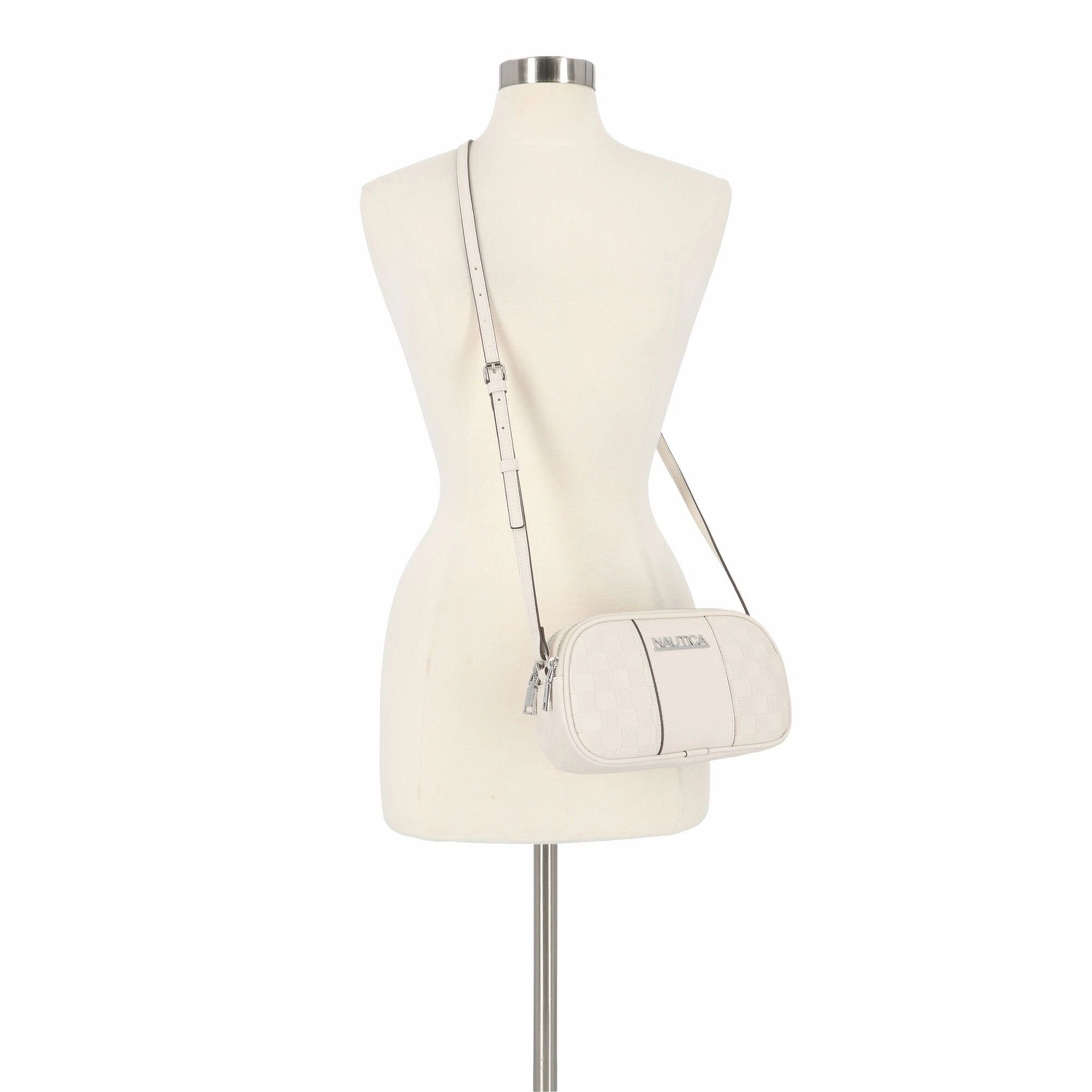 Nautica Womens Woven Crossbody Bag