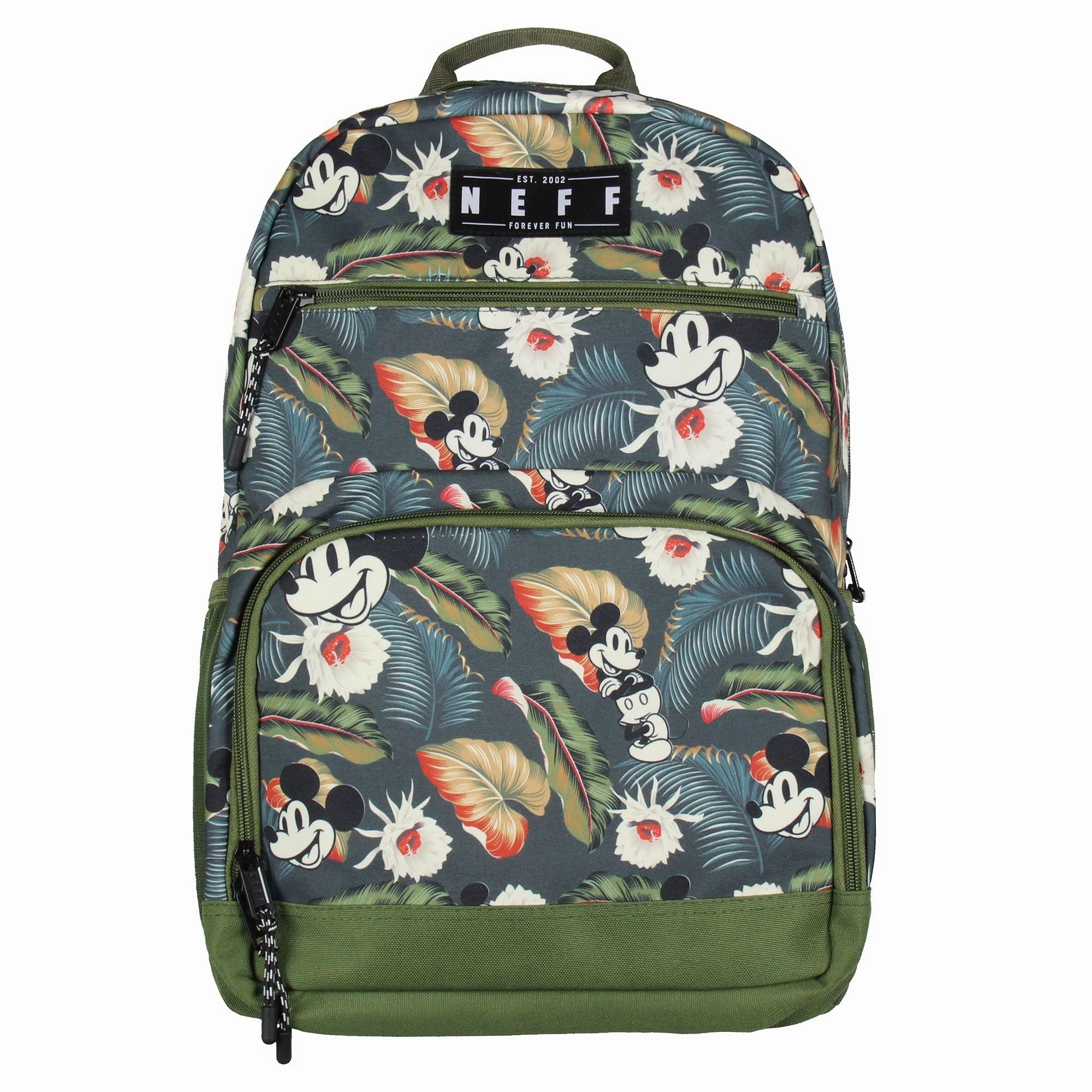 Neff Mickey Mouse Aloha Floral Chill 17" Travel Laptop Backpack - One Size