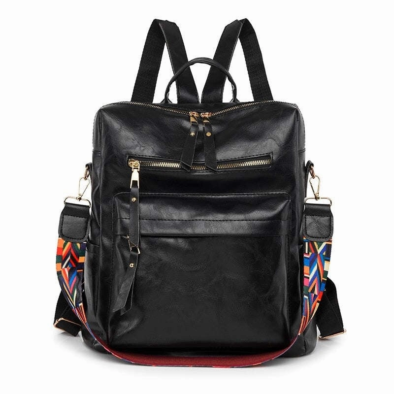 New Women Backpacks High Quality Leather Backpack Fashion School Bags Ladies Bagpack Designer Large Capacity Travel Backpacks