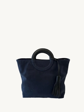 Oberkampf Medium Tote Bag In Navy