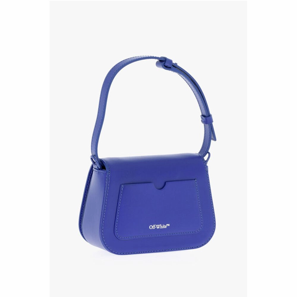 Off-White Solid Color Leather SKELETON BINDER Shoulder Bag