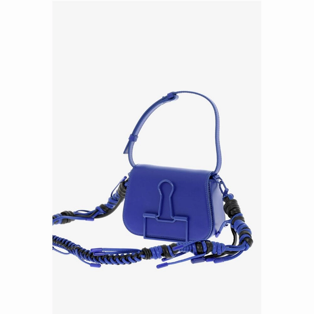 Off-White Solid Color Leather SKELETON BINDER Shoulder Bag