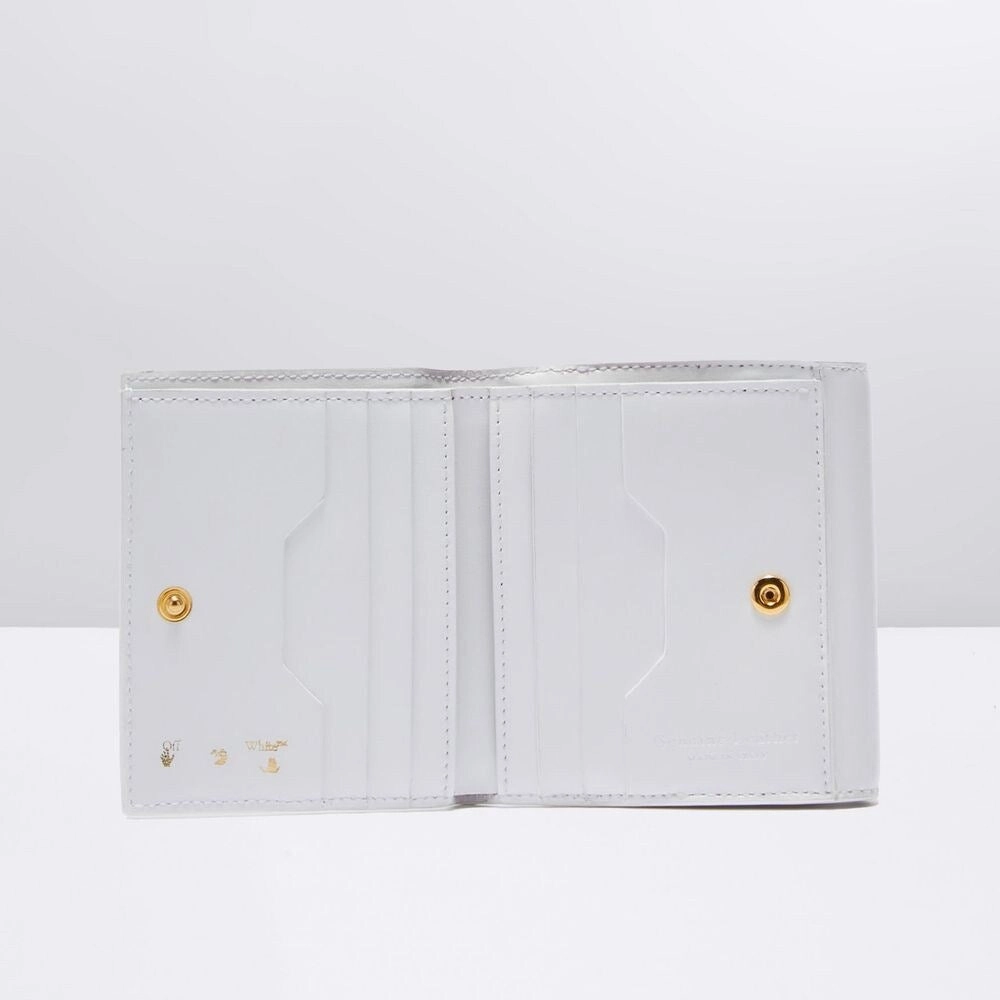 Off-White White Leather Women's Wallet - One Size
