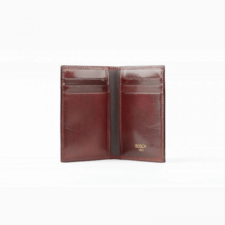 Old Leather 8 Pocket Credit Card Case