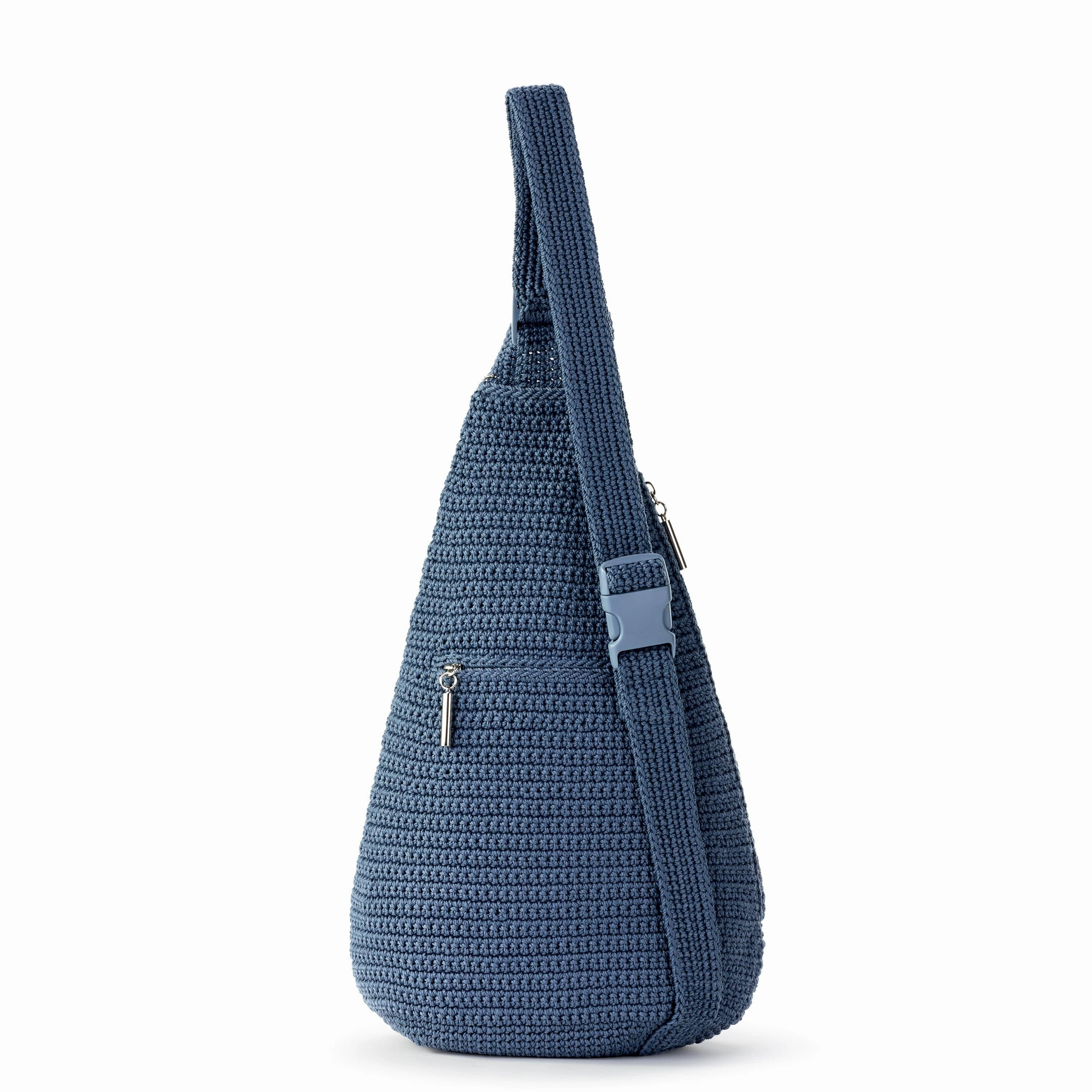 On The Go Sling Backpack - Hand Crochet - Maritime