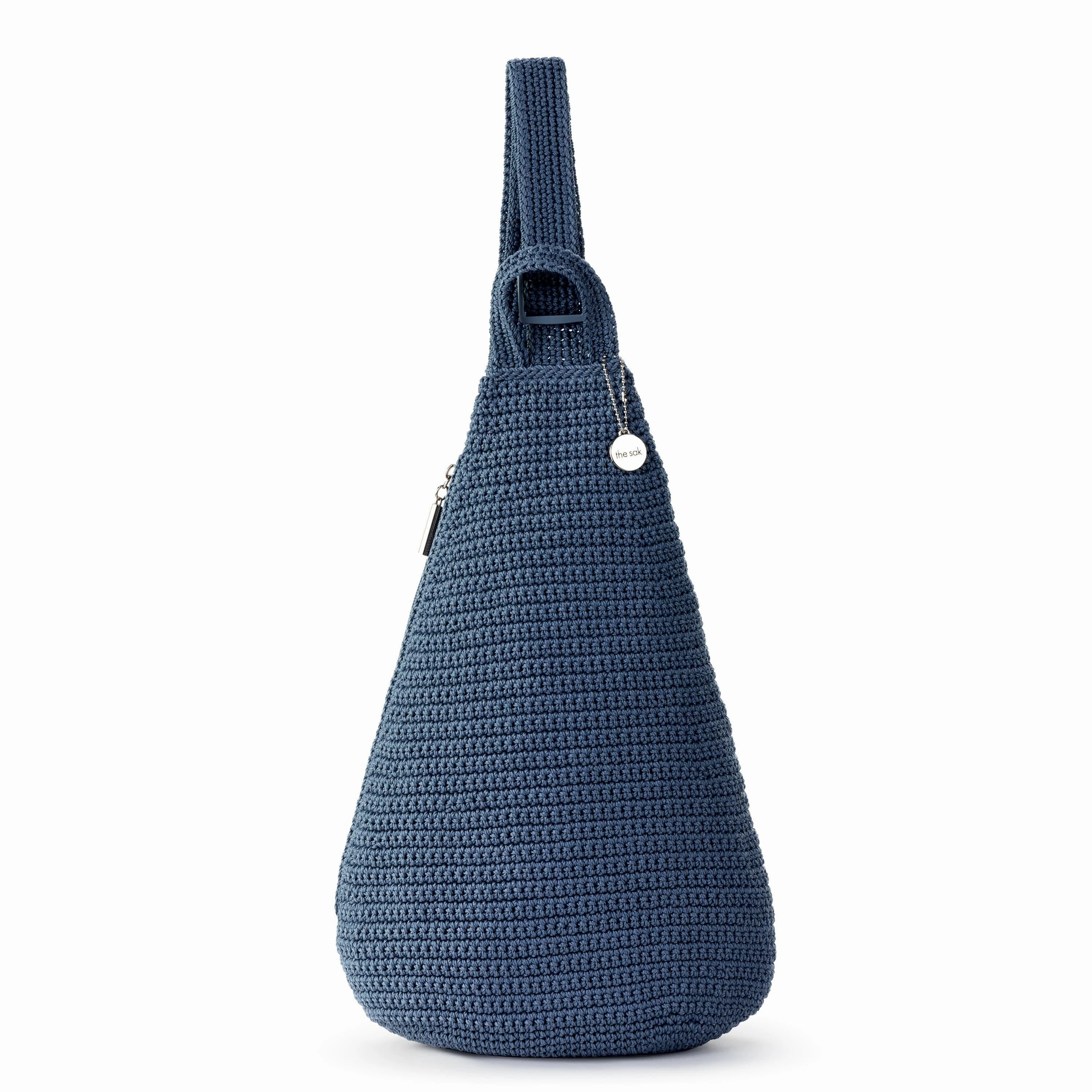 On The Go Sling Backpack - Hand Crochet - Maritime