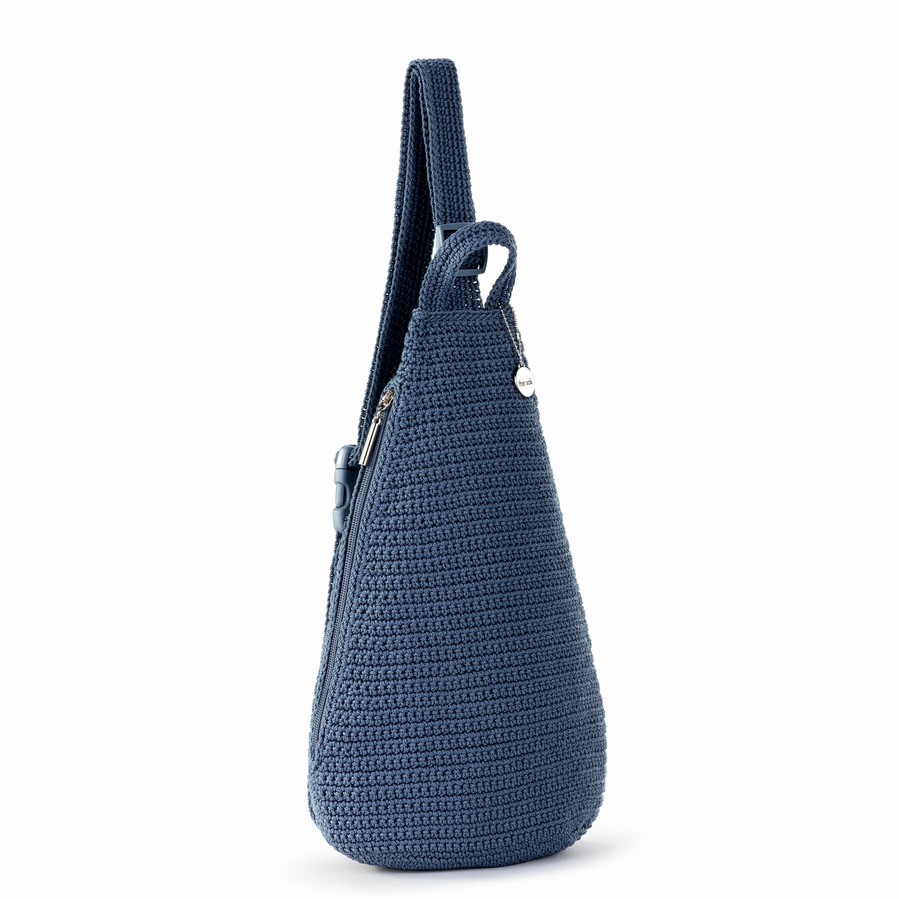 On The Go Sling Backpack - Hand Crochet - Maritime