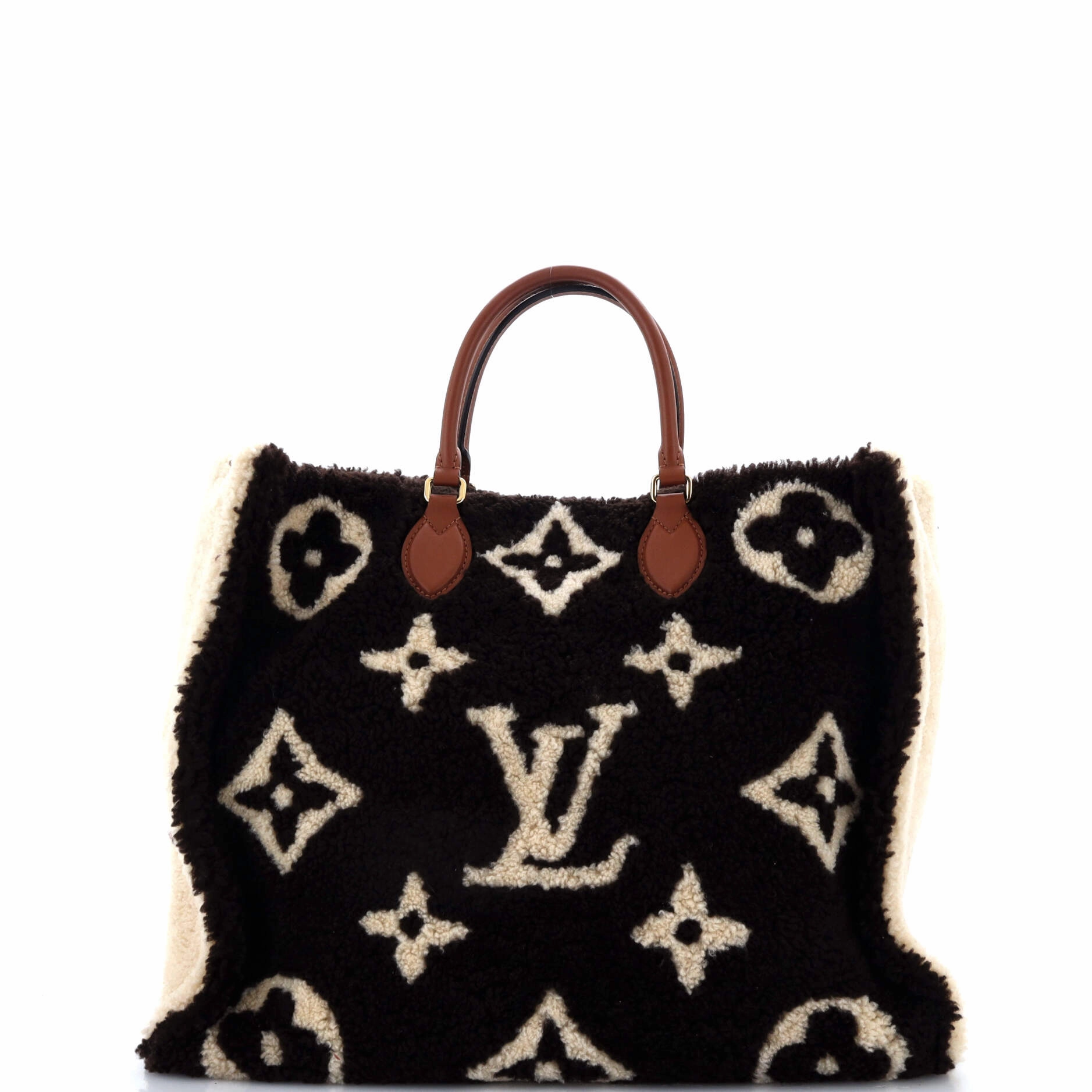 OnTheGo Tote Monogram Giant Teddy Fleece GM