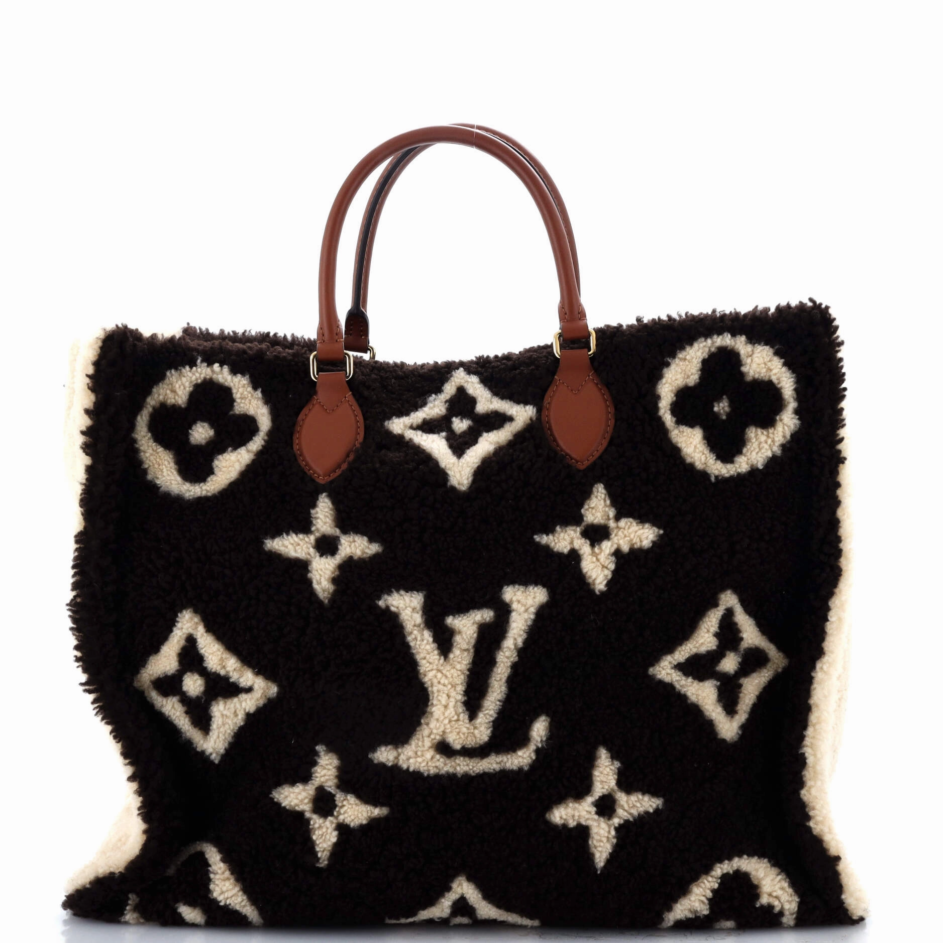 OnTheGo Tote Monogram Giant Teddy Fleece GM