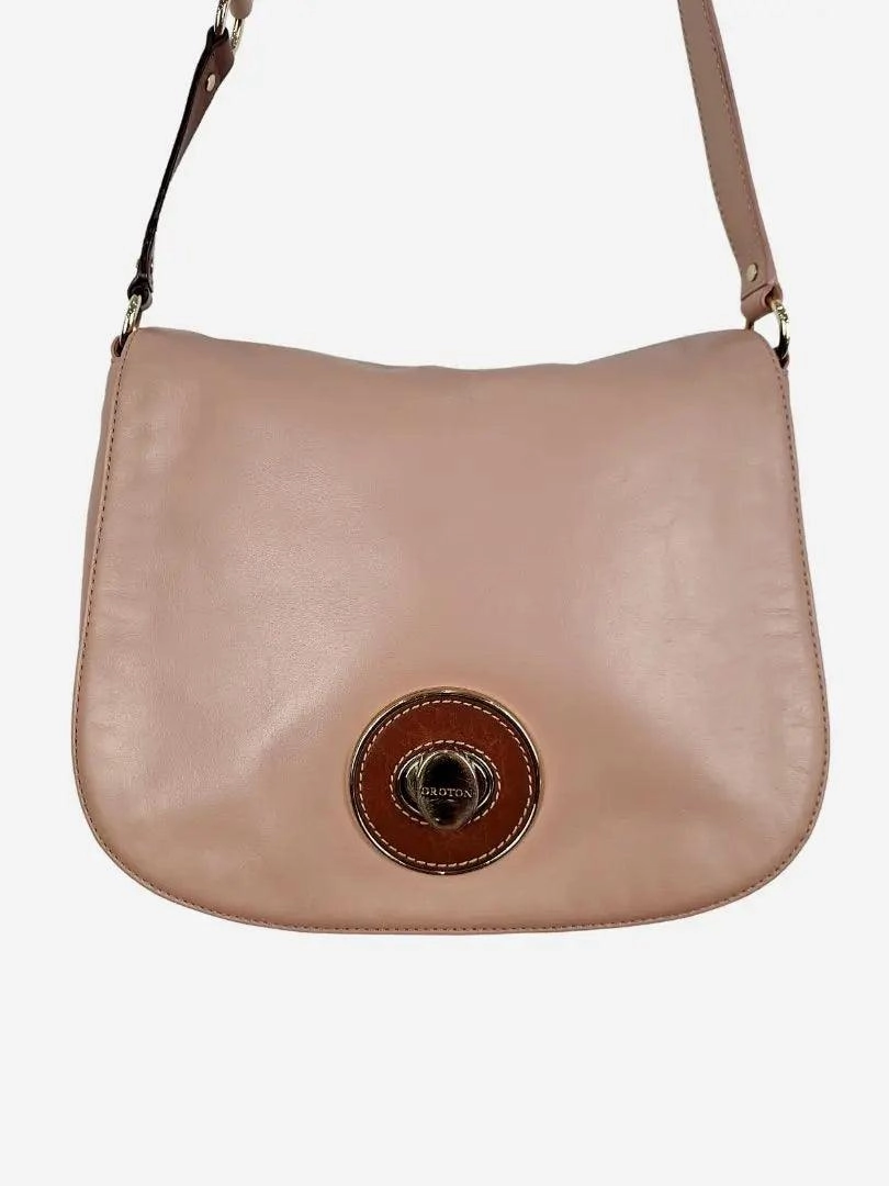 Oroton Blush Oversized Satchel Crossbody Bag