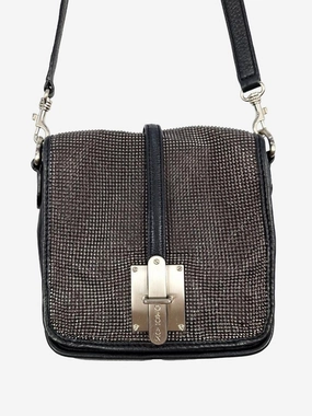 Oroton Vintage Silver Studs Shoulder Bag