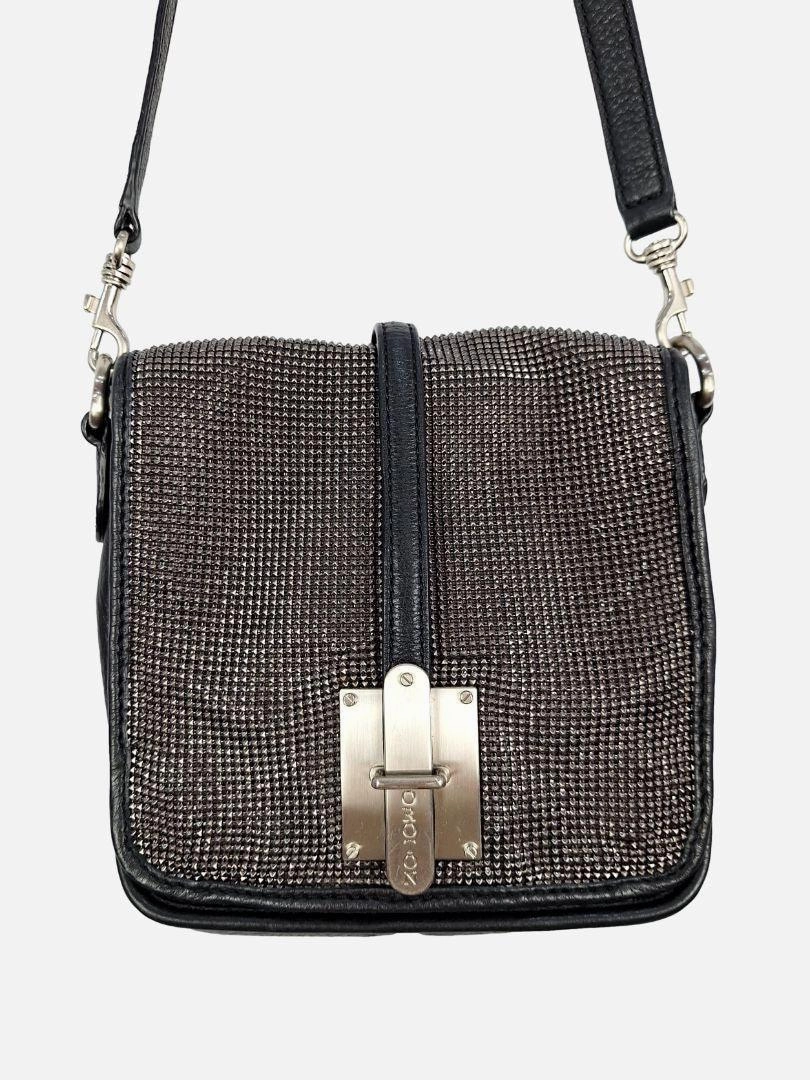 Oroton Vintage Silver Studs Shoulder Bag