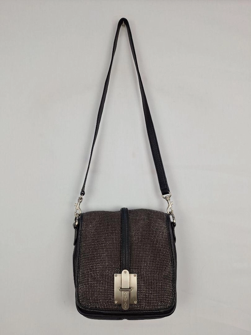 Oroton Vintage Silver Studs Shoulder Bag