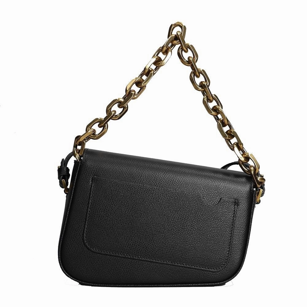Palm Angels Black Leather Crossbody Women's Bag