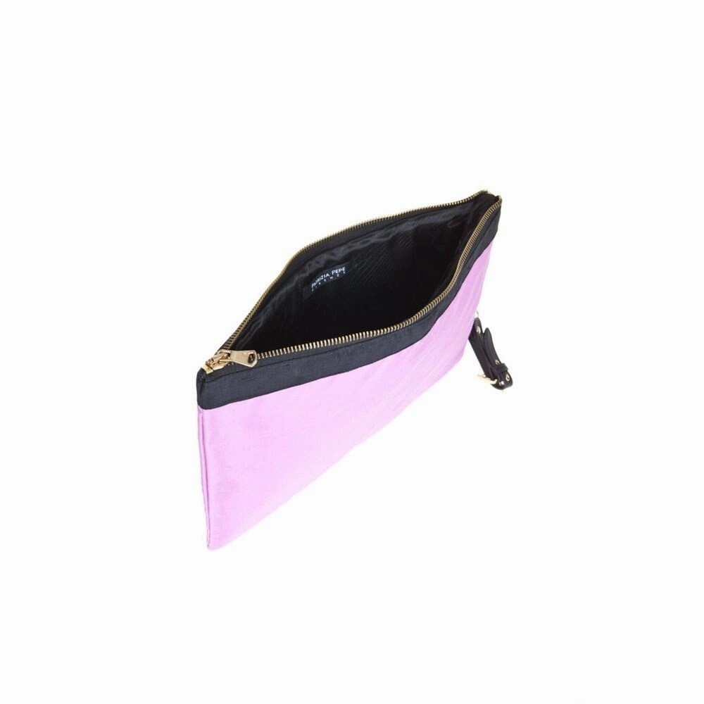 Patrizia Pepe Purple Silk Women's Handbag