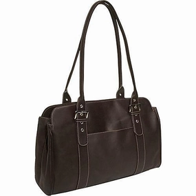 Piel Leather Ladies Buckle Business Tote