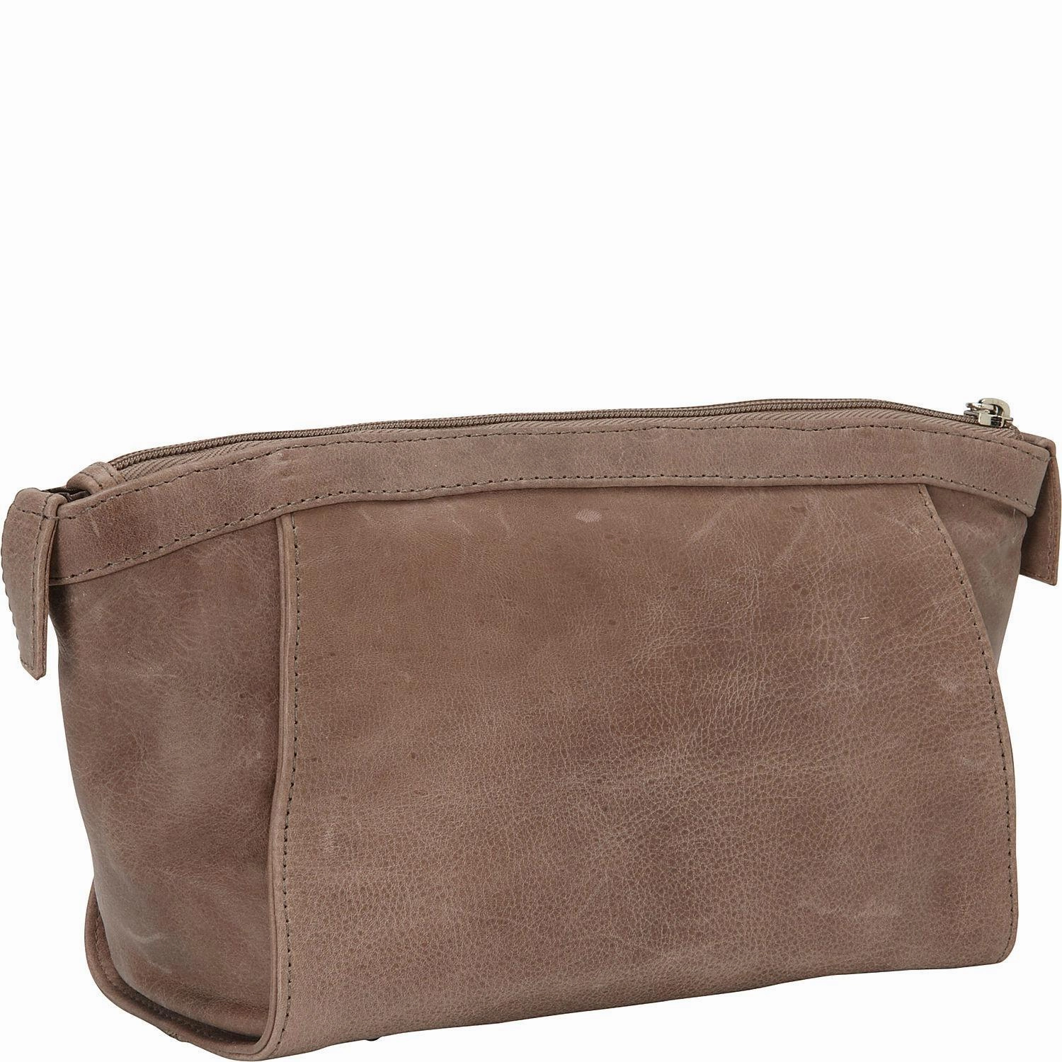 Piel Leather Zippered Travel Kit