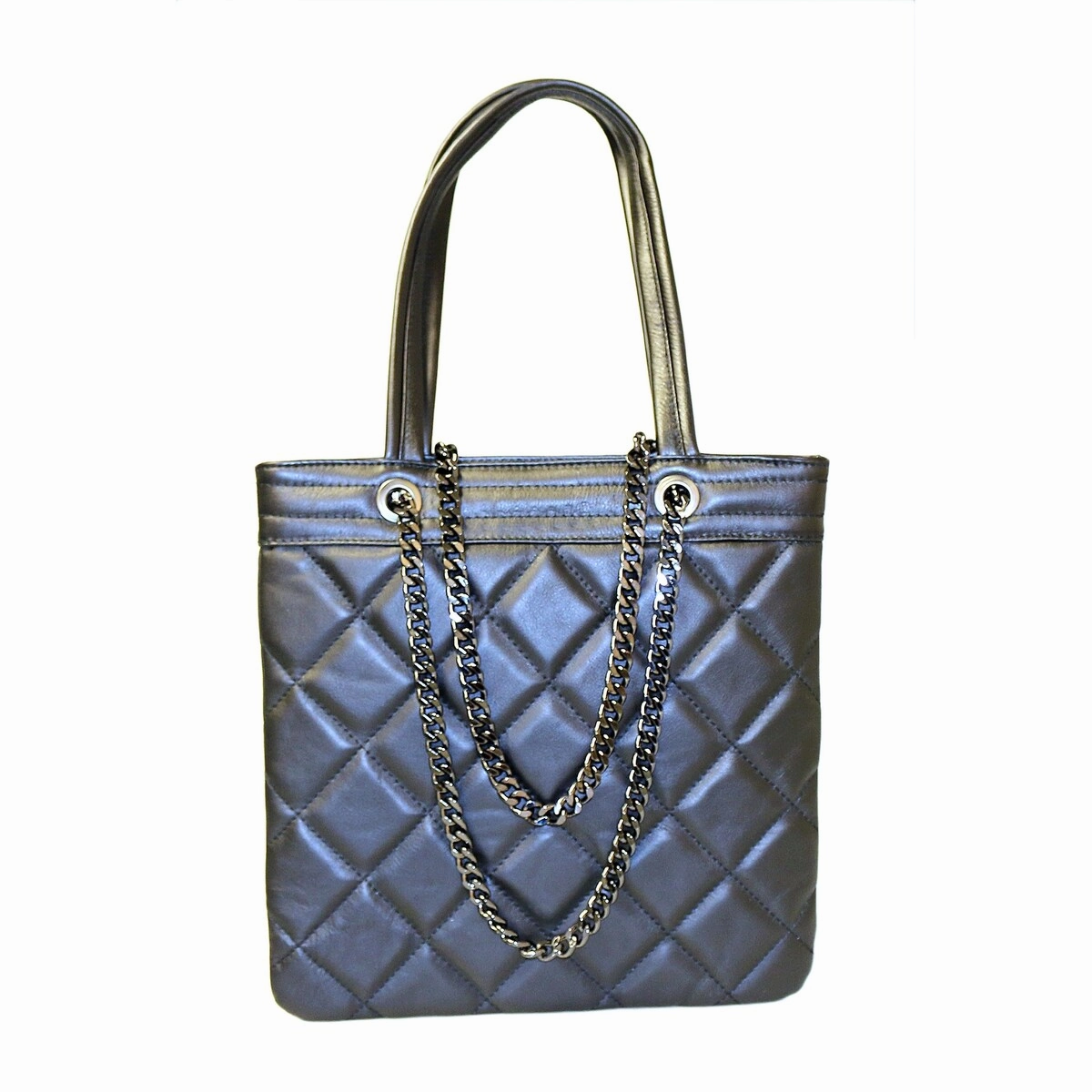 Pierre Cardin Medium Black Soft Quilted Shopper Tote for womens