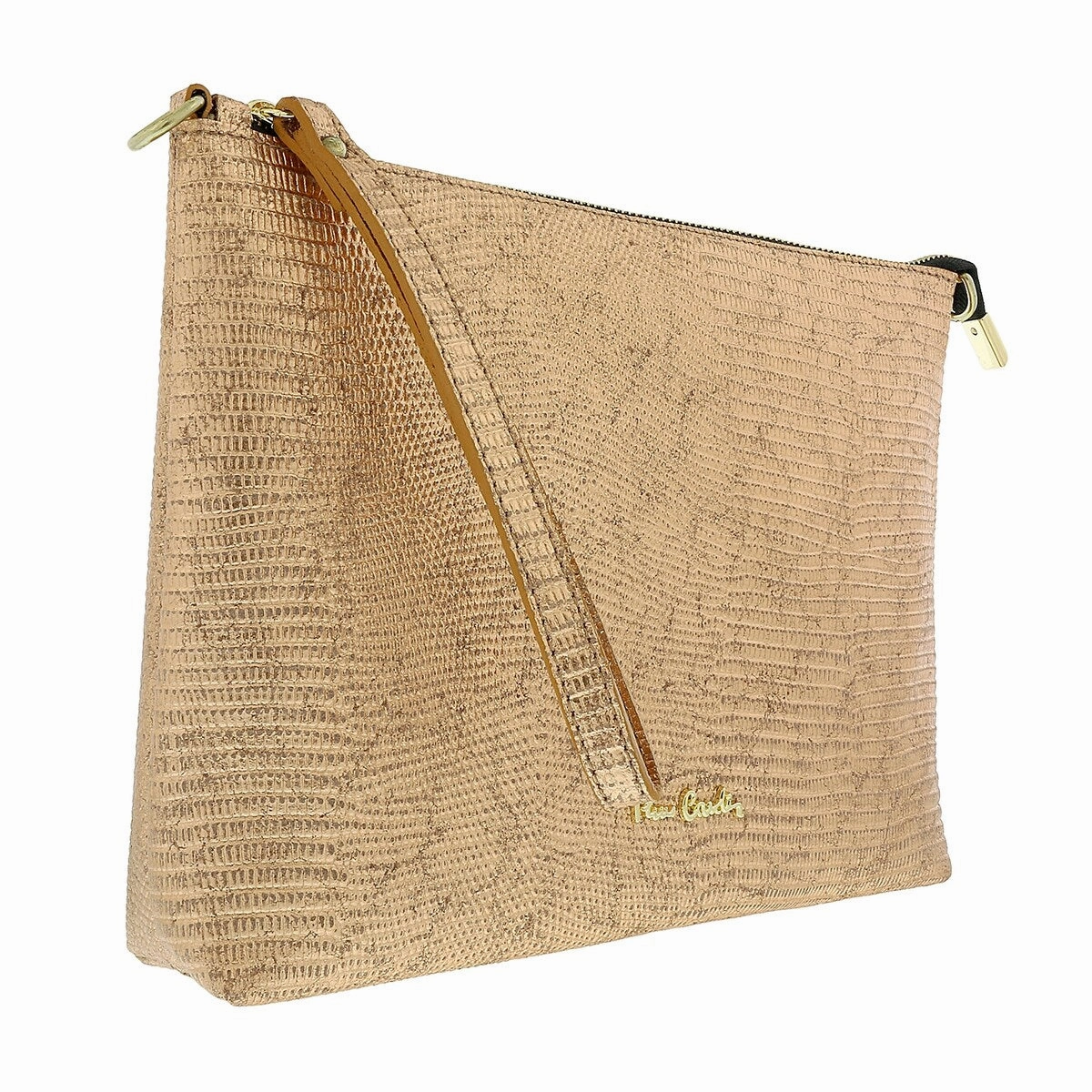 Pierre Cardin Pink Leather Simple Everyday Small Clutch Crossbody Pouch for womens