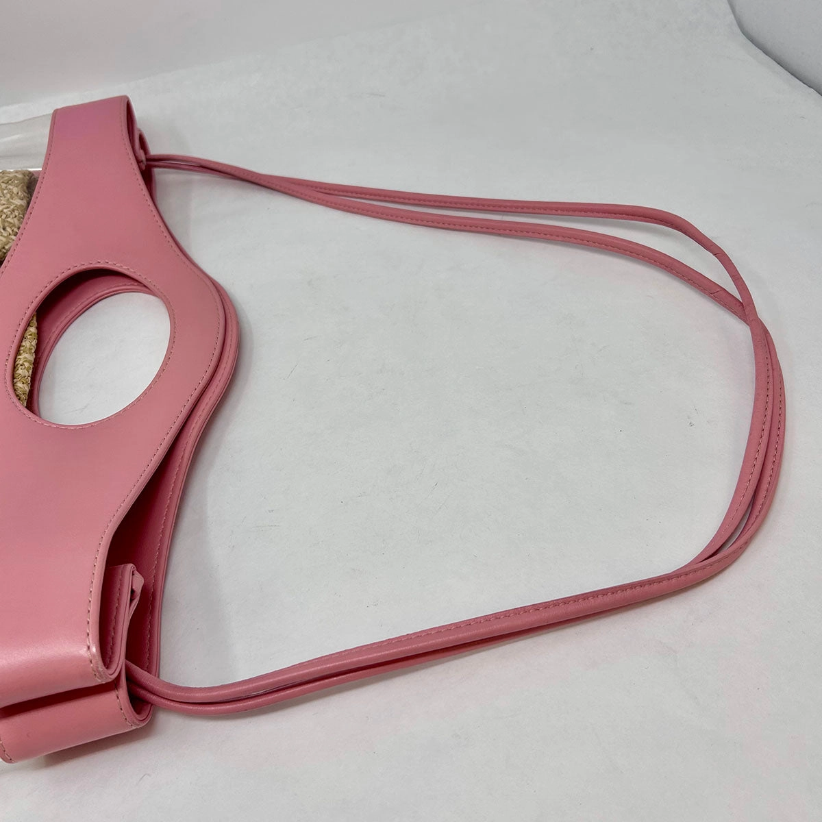 Pink/Clear Chanel 31 PVC/Leather/Quilted Raffia Shopping Tote