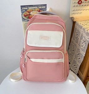 Pink Cute Fashion School Backpack 05