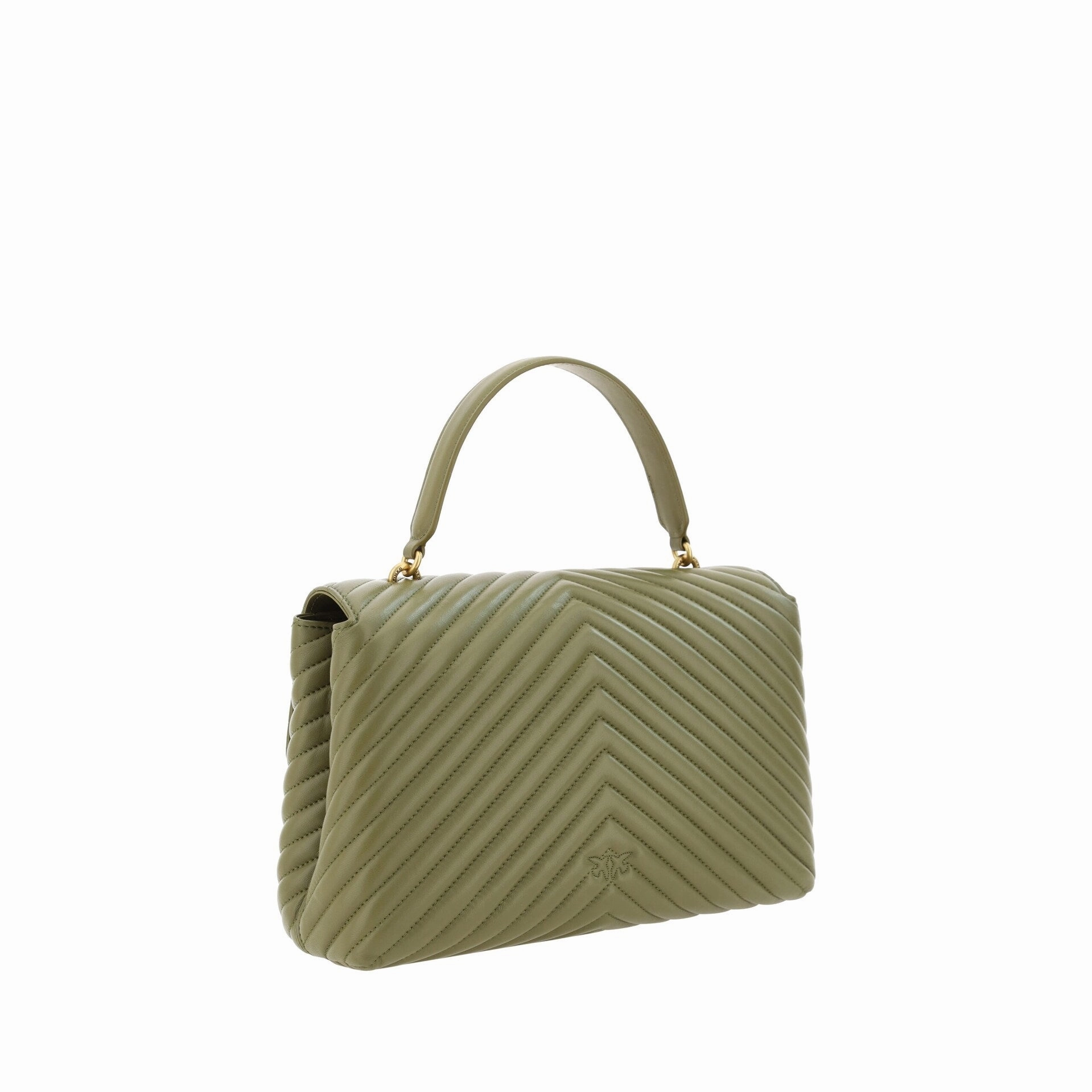 PINKO Emerald Elegance Calf Leather Women's Handbag