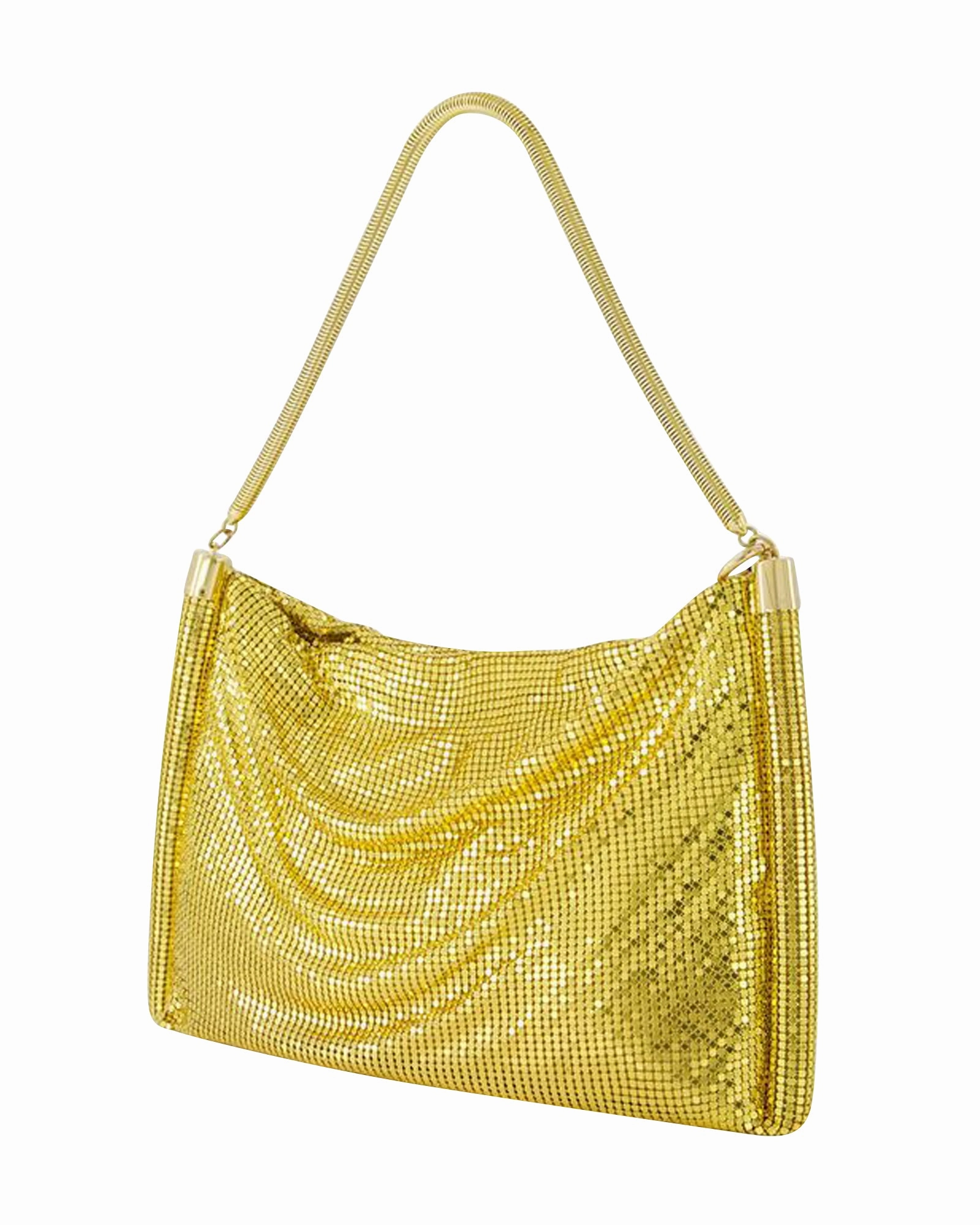Pixel Tube Small Hobo Bag - Paco Rabanne - Aluminium - Gold