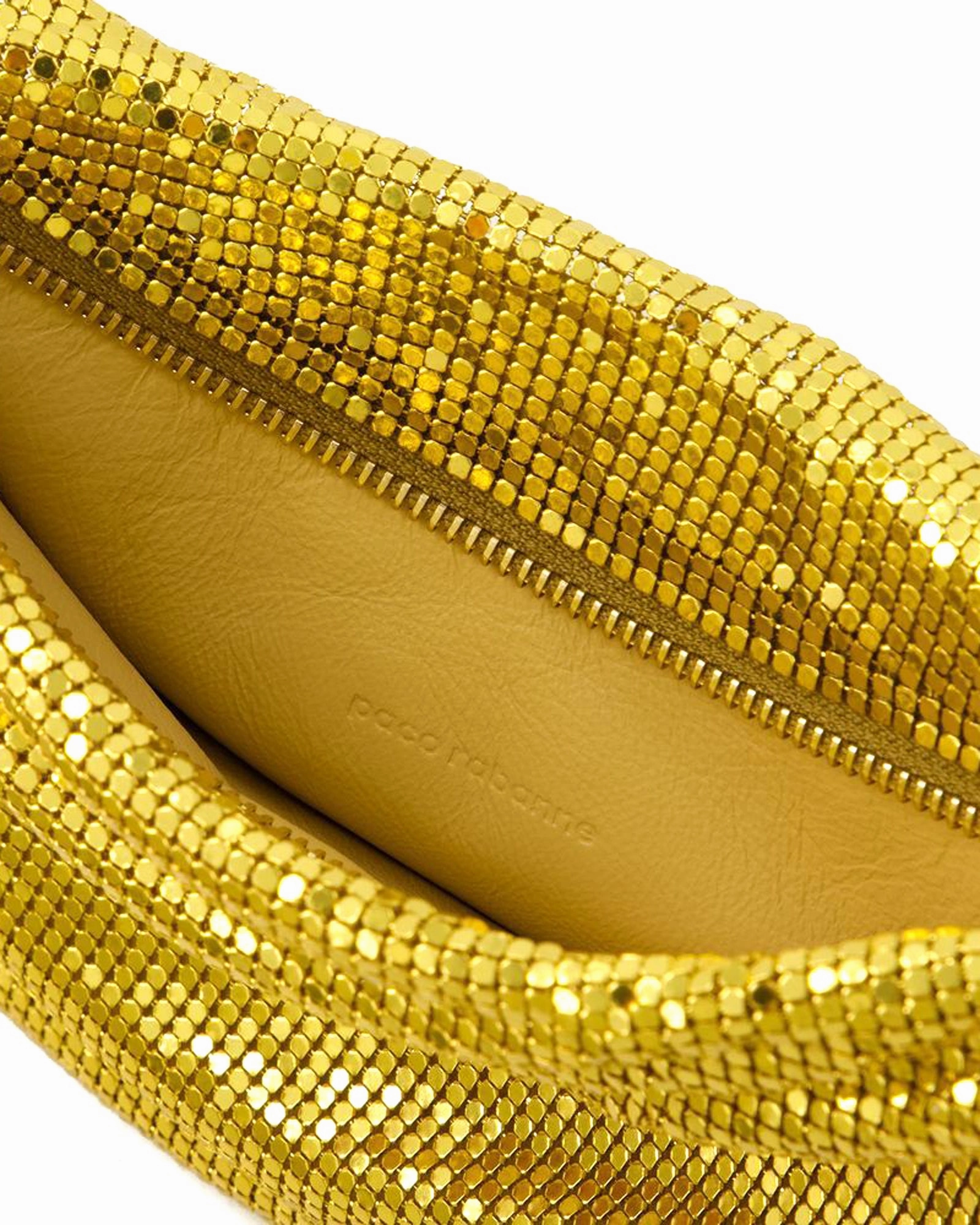 Pixel Tube Small Hobo Bag - Paco Rabanne - Aluminium - Gold