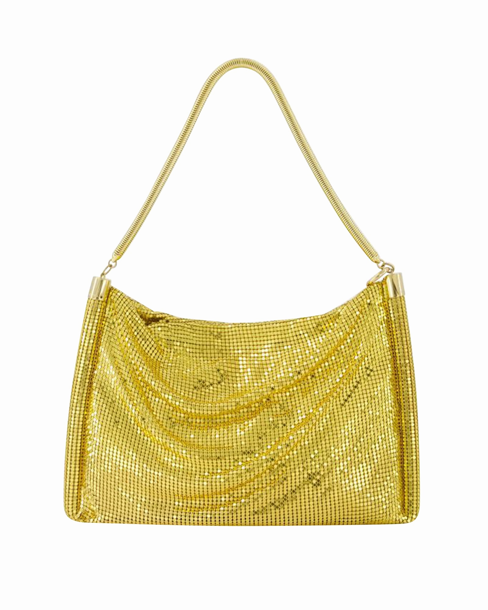 Pixel Tube Small Hobo Bag - Paco Rabanne - Aluminium - Gold