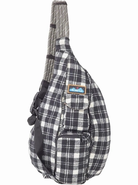Plaid Rope Bag In Oatmeal