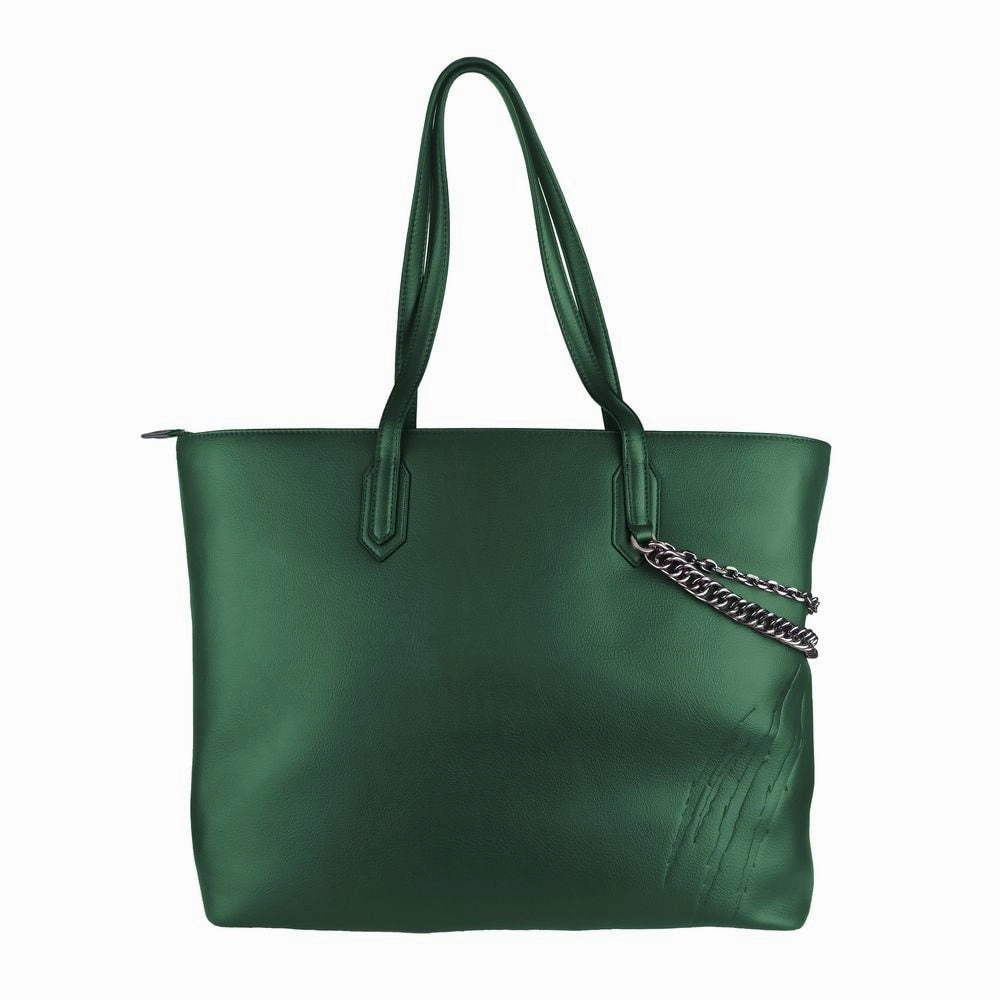 Plein Sport Green Polyethylene Women Shoulder Women's Bag