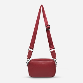 Plunder Bag With Webbed Strap - Rouge